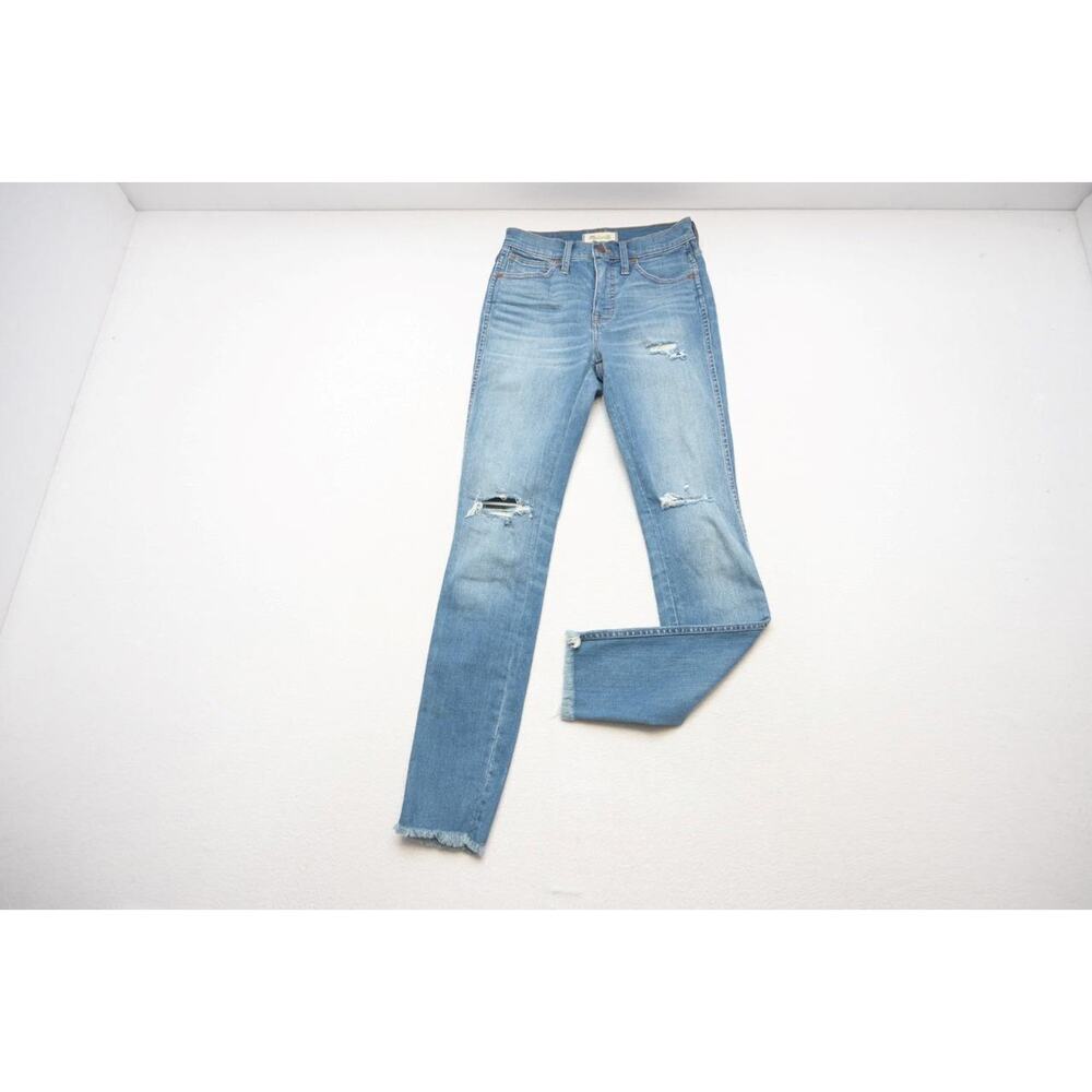 Madewell 10" High Rise Skinny Jeans‎ Stretch Blue Denim Womens Sz 24 x 30